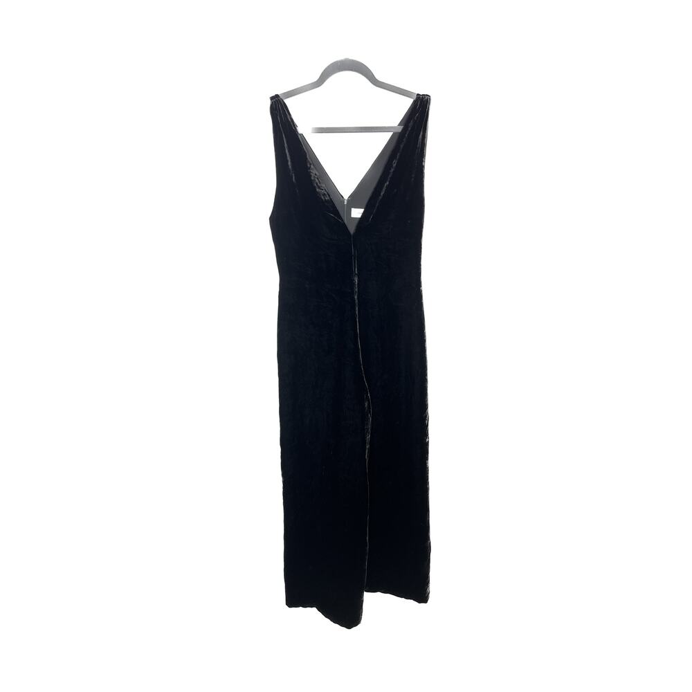 Fame and Partners Velvet Jumpsuit Wide Leg
